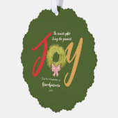 Eerste 1e Kerstmis Grootouders Memento Keepsake Ornament Kaart (Links)