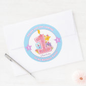 Eerste 1e kinderen verjaardag sticker stickers gun (Envelop)