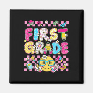 Eerste 1e klas leraar Kind Terug naar school Prepp Magneet