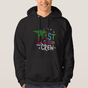 Eerste 1e klas school kinderen leraar squad dinosa hoodie