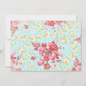 Eerste 1e verjaardag meisje schattig als een knop  kaart (Achterkant)