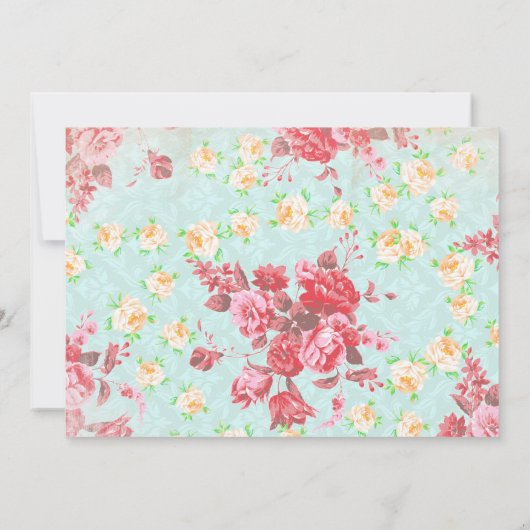 Eerste 1e verjaardag meisje schattig als een knop kaart (Achterkant)