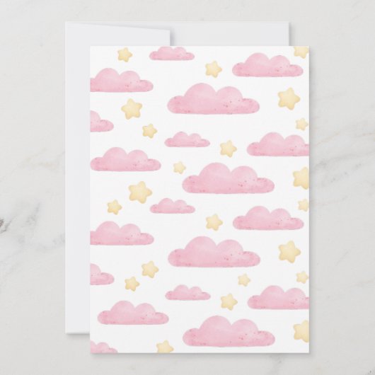 Eerste 1e Verjaardag Roze Waterverf Dinosaurussen Kaart (Achterkant)