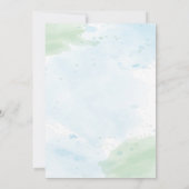 Eerste 1e Verjaardag Waterverf Dinosaurussen Thema Kaart (Achterkant)