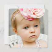 Eerste 1e Verjaardagsfeestje Jongen Meisje Fotokaa Kaart (Achterkant)