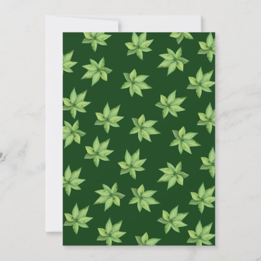 Eerste 1e verjaardagsfeestje Waterverf dinosauruss Kaart (Achterkant)