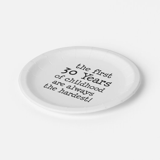 Eerste 30 jaar Bord kinderpapier (Gekanteld)