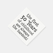 Eerste 30 jaar kindertijd servetten (Hoek)