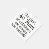 Eerste 40 jaar kindertijd servet (Hoek)