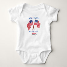 Eerste 4 juli van 4 juli Toddler Patriotic USA Fla