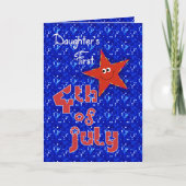 Eerste 4 juli van de dochter kaart (Voorkant)