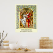 Eerste 4 Lijnen van Sonnet # 11 door Shakespeare Poster (Keuken)