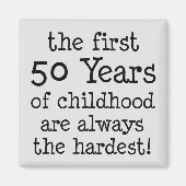 Eerste 50 jaar kindertijd magneet (Voorkant)