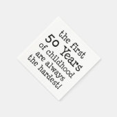 Eerste 50 jaar kindertijd servetten (Hoek)