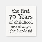 Eerste 70 jaar kindertijd servetten (Voorkant)