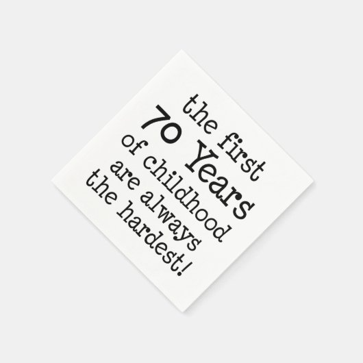 Eerste 70 jaar kindertijd servetten (Hoek)