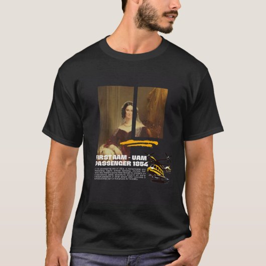 Eerste AAM UAM Passenger 1864 Air Taxi VTOL EVTOL T-shirt (Voorkant)