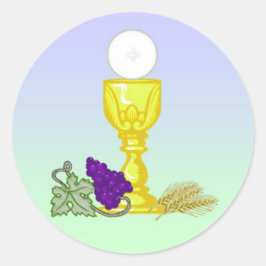 Eerste aanbidders van de Heilige Communie Ronde Sticker