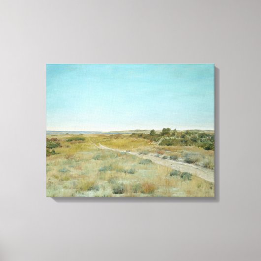 Eerste aanblik van de herfst: Landschap in de staa Canvas Afdruk (Voorkant)