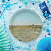 Eerste aanblik van de herfst: Landschap in de staa Papieren Bordje (Feest)