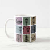 Eerste aangepaste discgolf-cadeau voor retro sport koffiemok (Links)