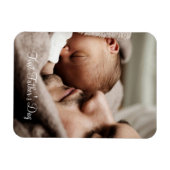 Eerste aangepaste Vaderdag foto Magneet (Horizontaal)