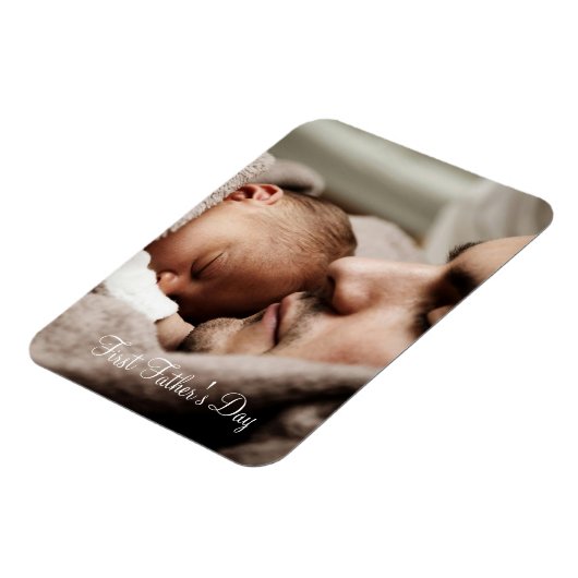 Eerste aangepaste Vaderdag foto Magneet (Linkerzijde)