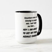 Eerste aanklacht Sarcastische koffie Mok (Voorkant rechts)