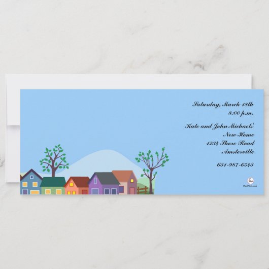 Eerste aankondiging thuis (Achterkant)