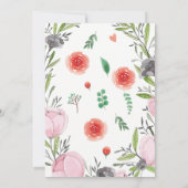 Eerste aansporing van de Eerste verjaardag, meisje Kaart (Achterkant)