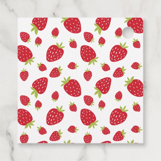 Eerste aardbei eerste aardbei 1e verjaardag Aangep Bedankjes Labels (Achterkant)