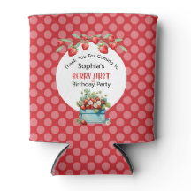 Eerste aardbei eerste aardbei 1e verjaardag Aangep