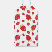 Eerste aardbei eerste aardbei 1e verjaardag Aangep Cadeaulabel (Achterkant)