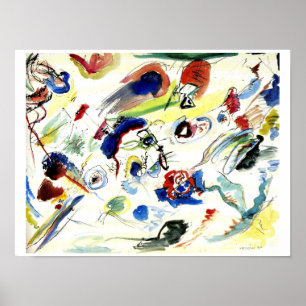 Eerste abstracte aquarel door Wassily Kandinsky Poster