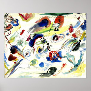 Eerste Abstracte Waterverf van Wassily Kandinsky Poster