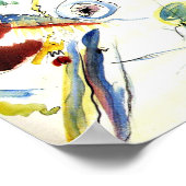 Eerste Abstracte Waterverf van Wassily Kandinsky Poster (Hoek)