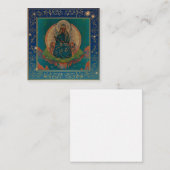 Eerste achterste versie van moeder van de wereld.. notitiekaartje (Voorkant / Achterkant)