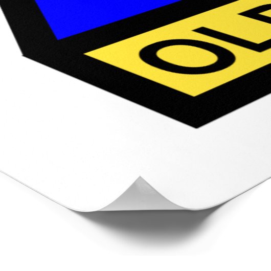 Eerste AD Old Ironsides-patch Poster (Hoek)