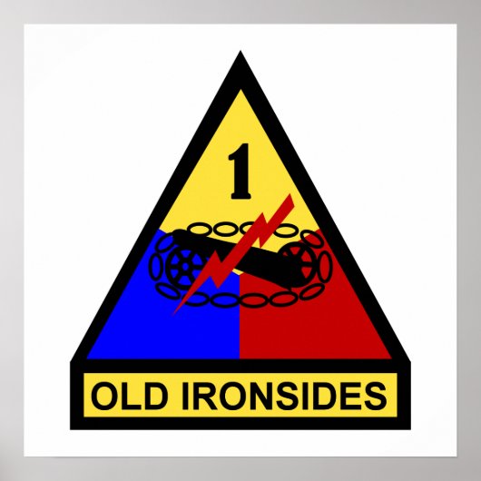 Eerste AD Old Ironsides-patch Poster (Voorkant)