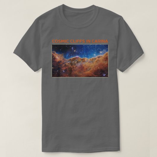 Eerste AFBEELDING Cosmic Cliffs in Carina Webb Spa T-shirt (Design voorkant)