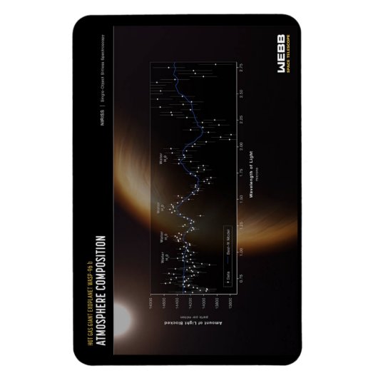 Eerste Afbeeldingen van James Webb - WASP-96 b Magneet (Verticaal)
