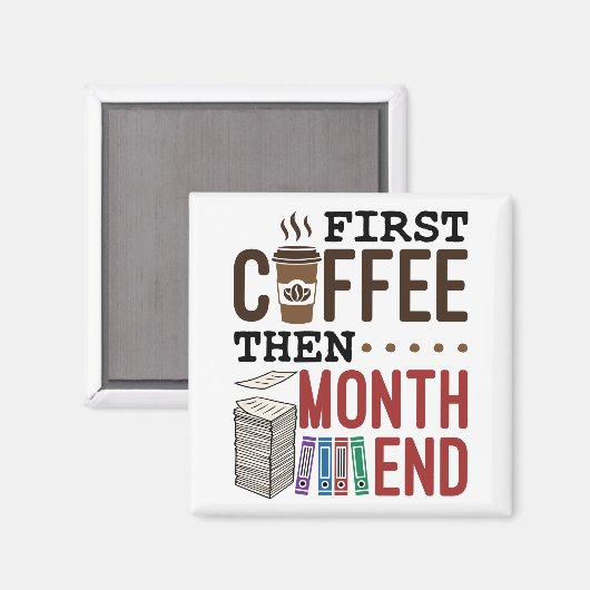 Eerste afkorting en maand eindloonlijst van rekeni magneet (Voorkant / Achterkant)