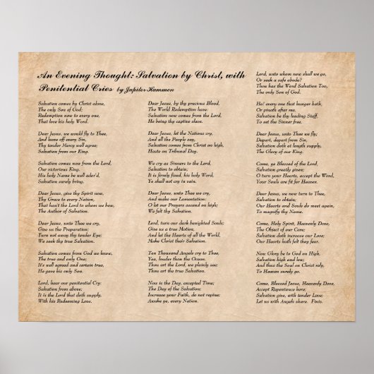 Eerste Afrikaans-Amerikaans gedicht Poster (Voorkant)