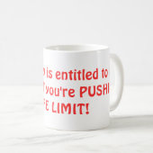 Eerste afspraakje grappig cadeauidee voor haar of koffiemok (Voorkant rechts)