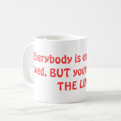 Eerste afspraakje grappig cadeauidee voor haar of koffiemok (Voorkant links)