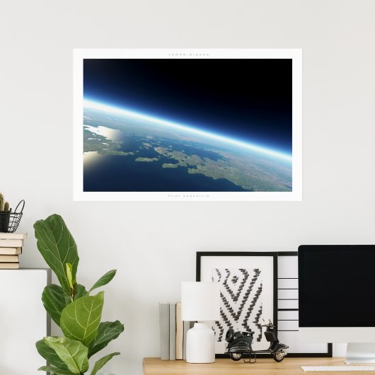 eerste afstandsreis poster (Thuiskantoor)