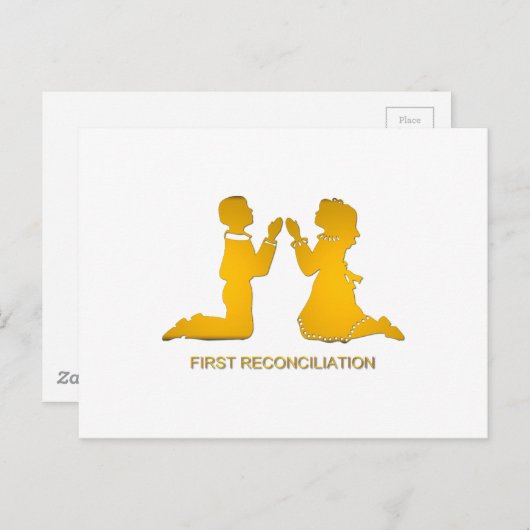 Eerste afstemming briefkaart (Voorkant / Achterkant)