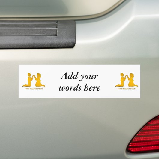 Eerste afstemming bumpersticker (Op auto)
