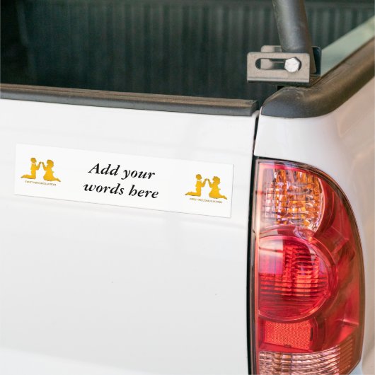 Eerste afstemming bumpersticker (Op Truck)