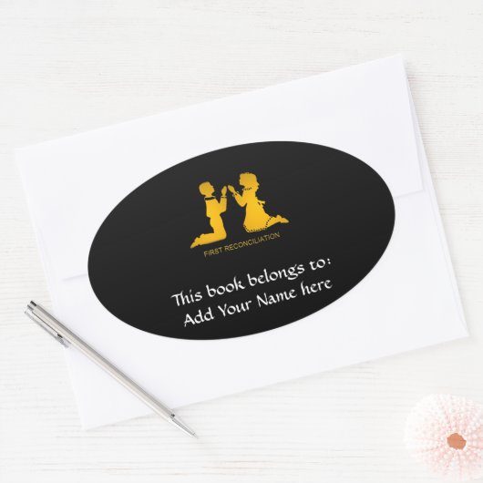 Eerste afstemming ovale sticker (Envelop)